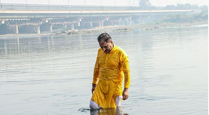 Delhi BJP Chief Hospitalized After Yamuna Dip