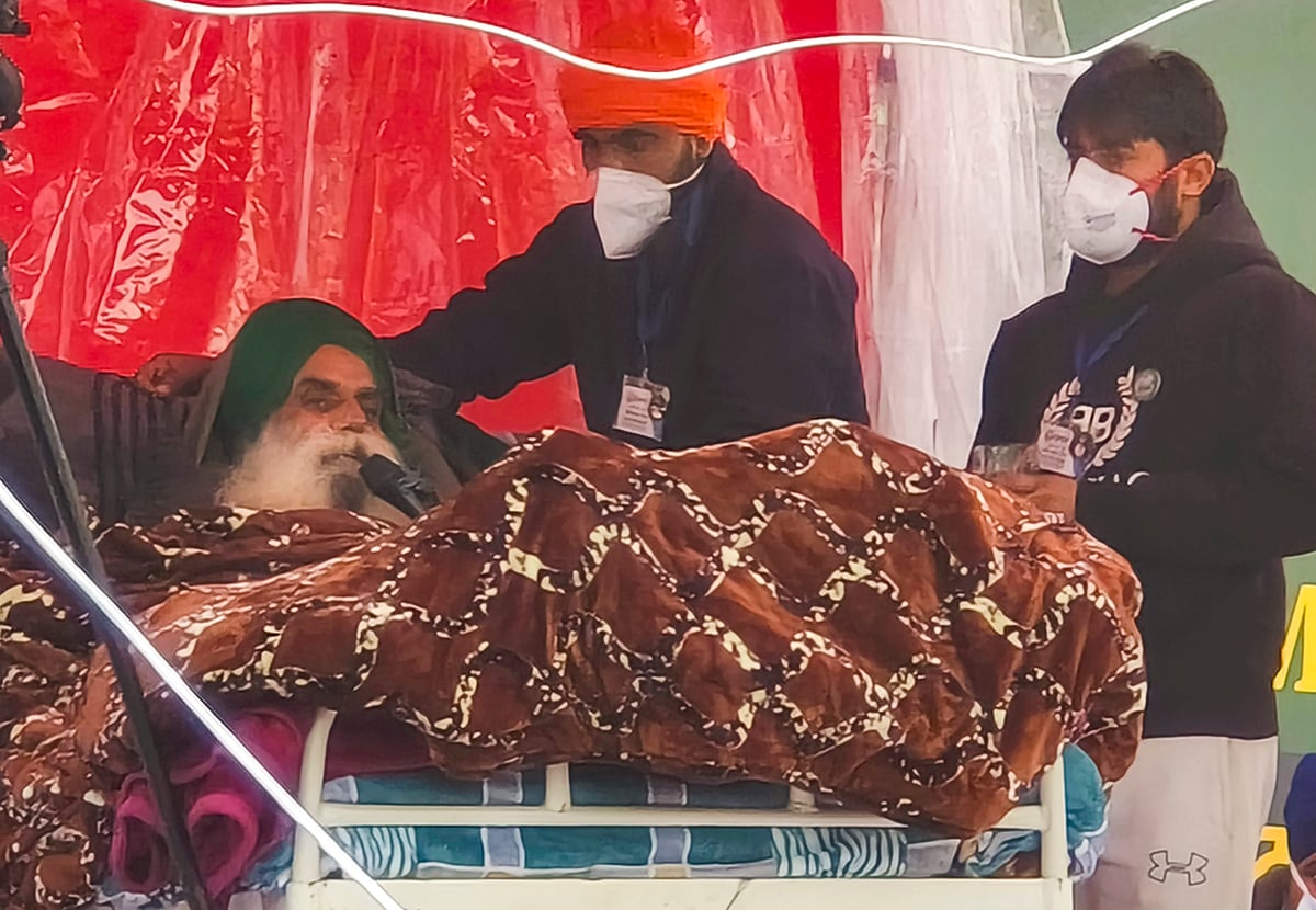 Punjab farmer's hunger strike demands MSP talks.