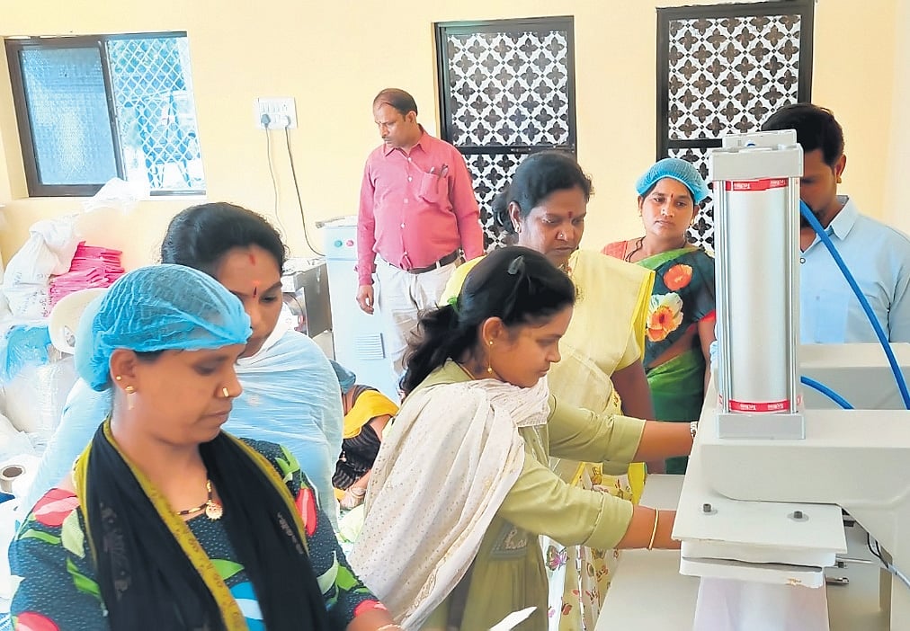 Telangana govt installs sanitary napkin machine in Anganwadi centre in