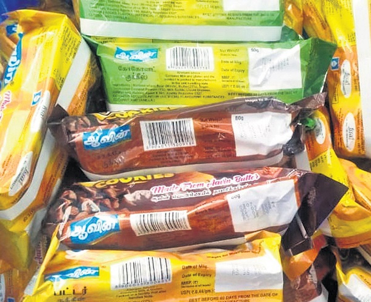 Aavin Chithode Food officials seize stale biscuits in TN, Aavin orders probe