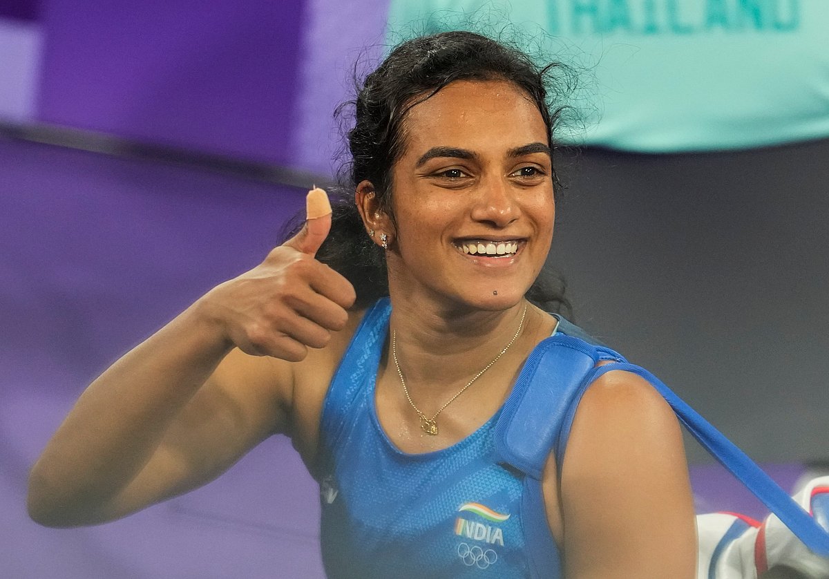 Sindhu storms into Paris Olympics women’s singles pre-quarterfinals