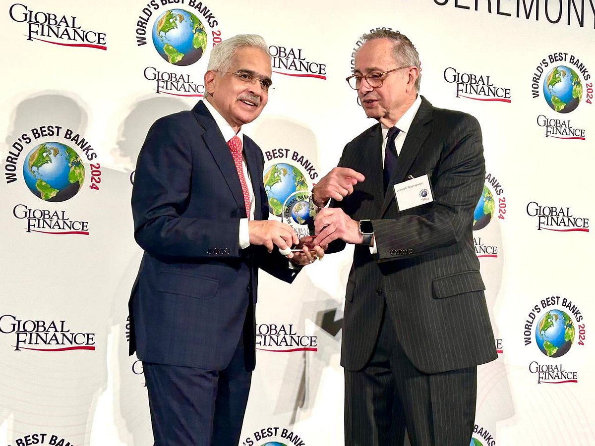 RBI Governor Shaktikanta Das gets top central banker award for second consecutive year