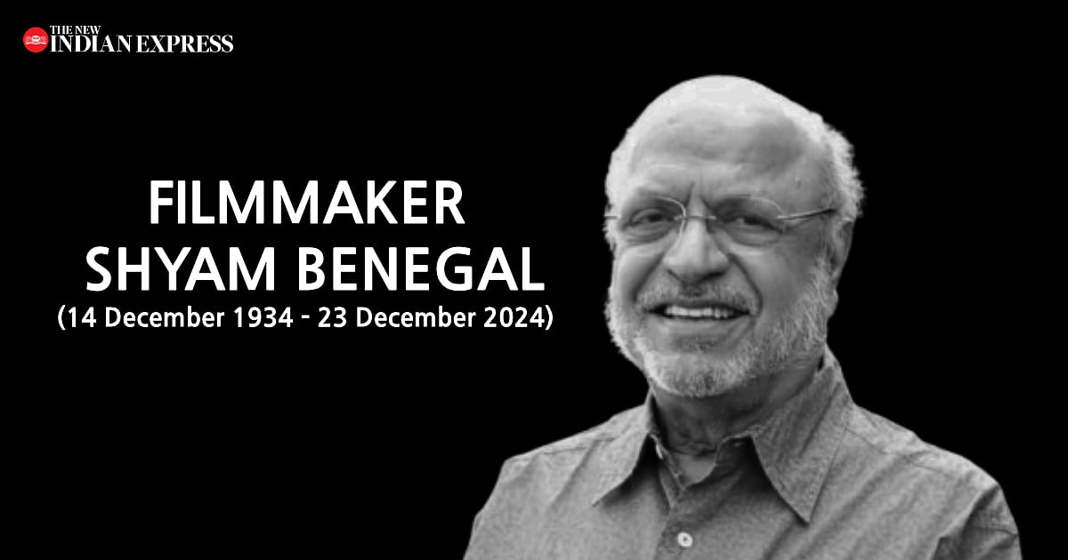 Parallel cinema pioneer Shyam Benegal dies days after 90th birthday Parallel cinema pioneer Shyam Benegal dies days after 90th birthday