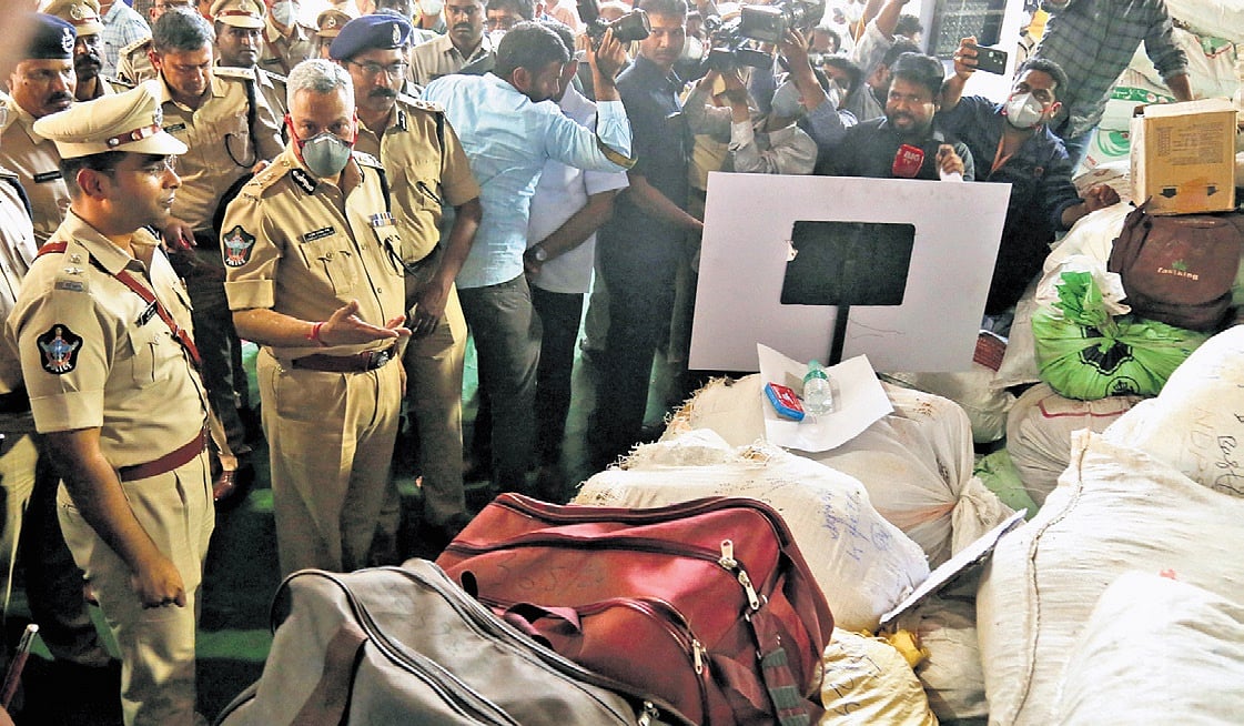 Police destroy ganja worth Rs 18 crore