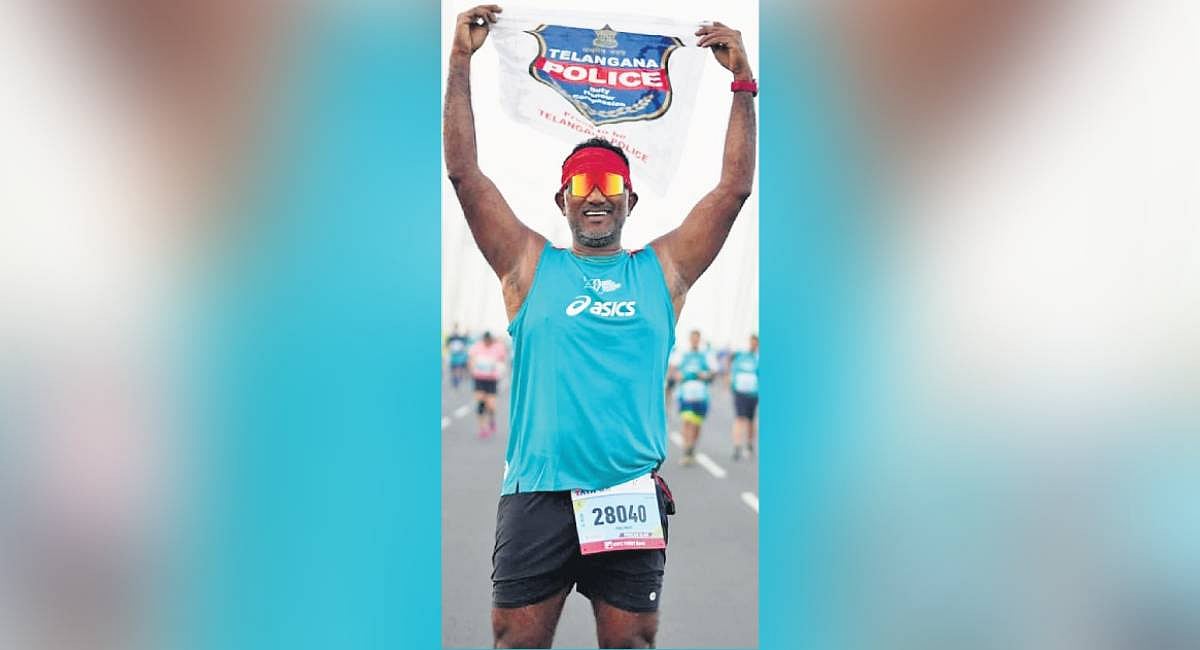 Pilli Raju: The man who runs marathons, catches criminals and wins medals