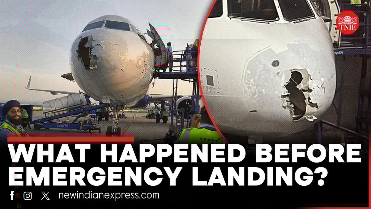 DelhiSrinagar Indigo flight What happened before the emergency landing?