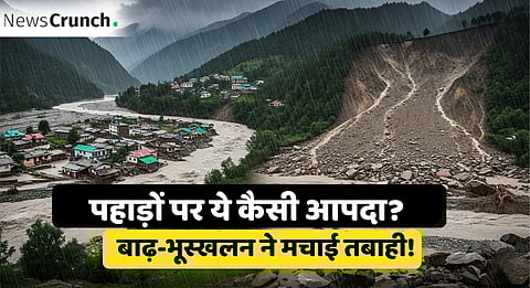 उत्तराखंड-हिमाचल में भूस्खलन, पंजाब में बाढ़ से तबाही