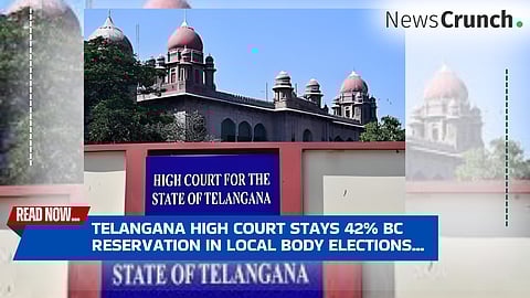 Shock to Telangana Govt: HC Stays 42% BC Quota in Local Polls