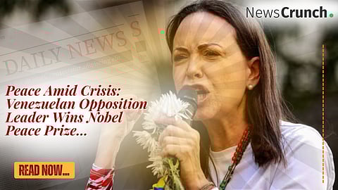 Venezuelan opposition leader wins Nobel Peace Prize amid crisis.