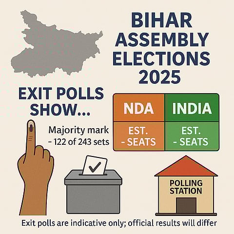 Bihar Exit Polls Indicate Strong NDA Victory
