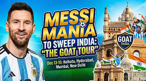 Messi Mania to Sweep India:‘The GOAT Tour’ Scheduled for Dec 13-15