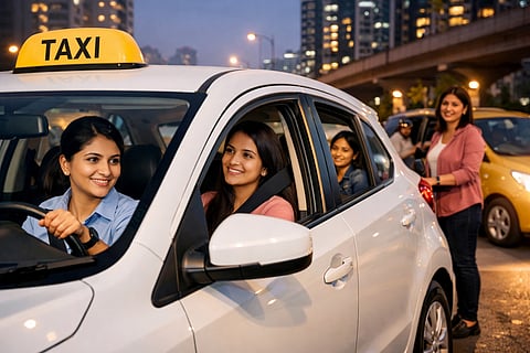 महिला ड्राइवर चुनने का विकल्प