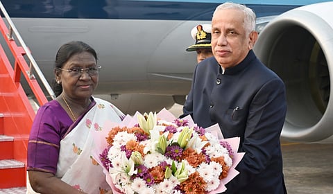 President Murmu reviews 70 warships at Vizag IFR