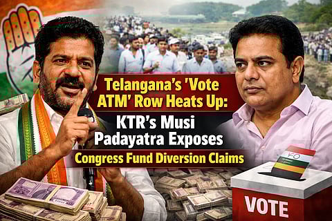 KTR's Musi Padayatra Exposes Revanth Fund Diversion Claims