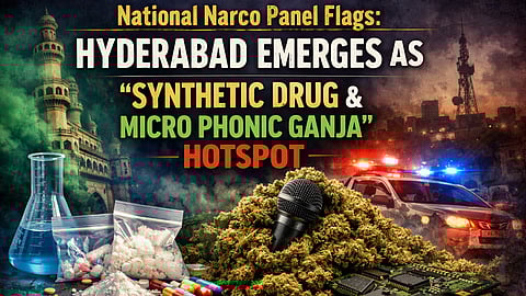 Narco Panel Flags: Hyderabad Emerges as "Synthetic Drug Hotspot" 