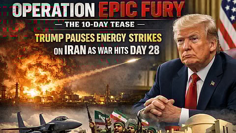 10-Day Break:Trump Pauses Energy Strikes On Iran as War Hits Day28