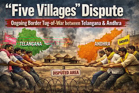 Telugu States Continue Border Dispute Over Five Villages