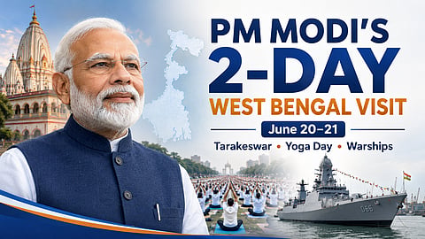 PM to visit West Bengal for 2 days