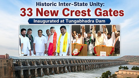 33 New Crest Gates Inaugurated at Tungabhadra Dam
