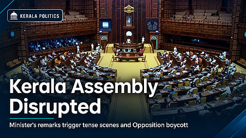 Kerala Assembly Disrupted Over Minister's Remarks