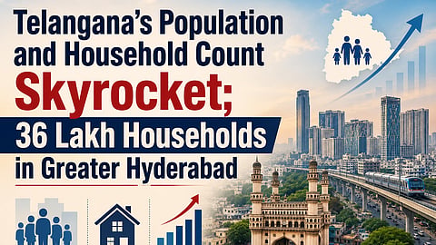 Telangana Population, Households Surge: Hyderabad Hits 36 Lakh