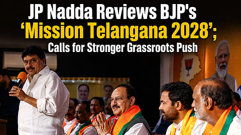 Nadda Reviews Mission Telangana 2028, Urges Grassroots Push