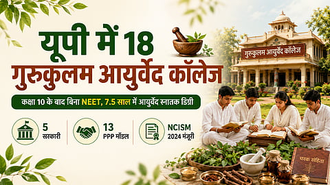यूपी में 18 गुरुकुलम आयुर्वेद कॉलेज