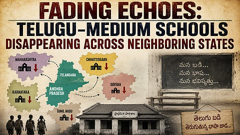 Telugu-Medium Schools Disappearing Across Neighbouring States