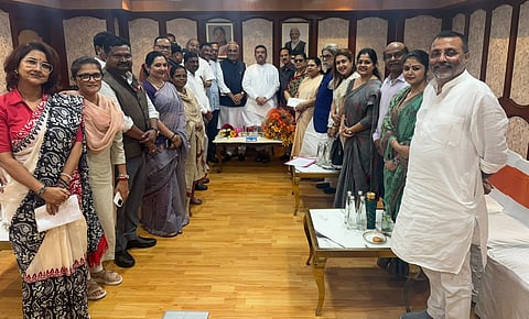 Chief Minister Suvendu Adhikari Meets NCPI MPs