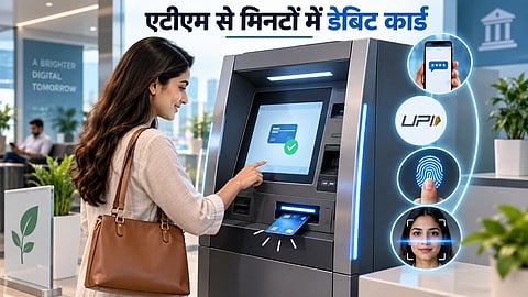 एटीएम से मिनटों में मिलेगा डेबिट कार्ड