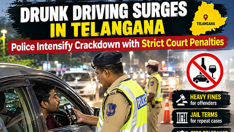 Drunken Driving Cases Rise in Telangana as Police Step Up Checks