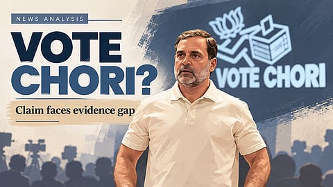 Rahul Gandhi’s ‘Vote Chori’ Claim Faces an Evidence Gap