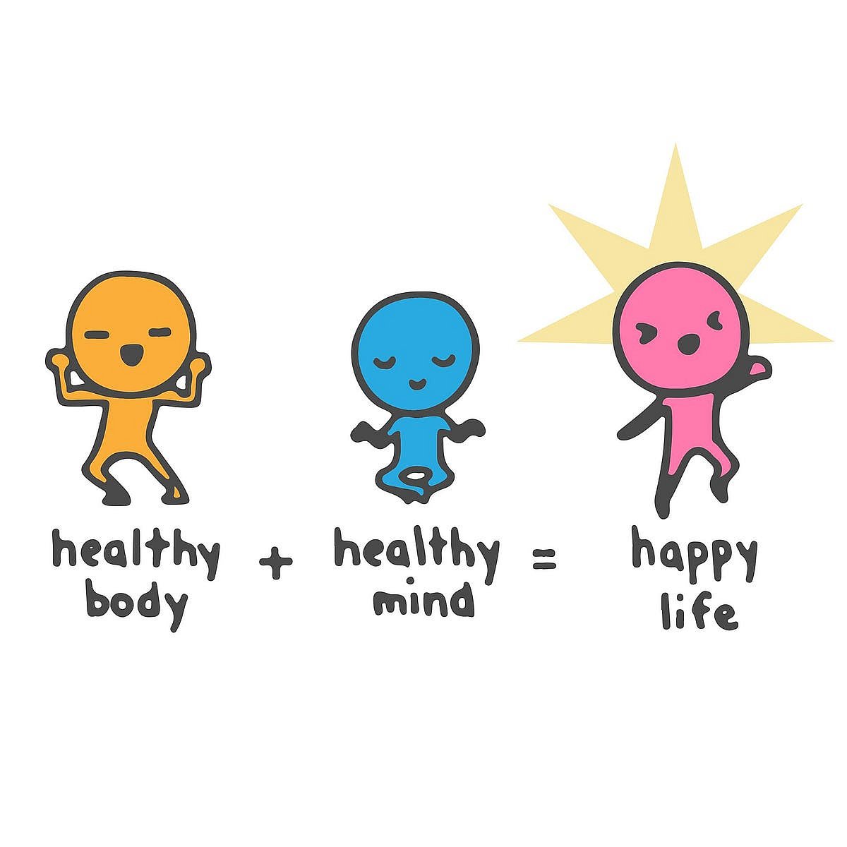 HEALTHY MIND AND BODY = HAPPY LIFE!