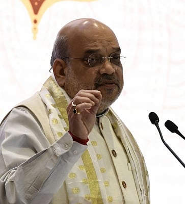 Amit Shah arrived here on Thursday for a two-day tour to West Bengal. (IANS)