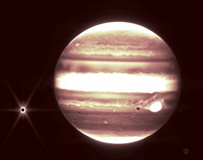 These images of Jupiter demonstrate the full grasp of what Webb can observe. (IANS)