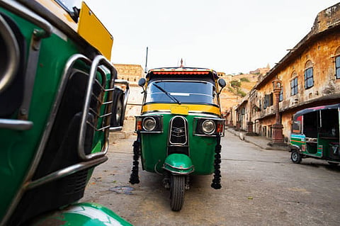 The over-speeding auto was chased down by police. (IANS)