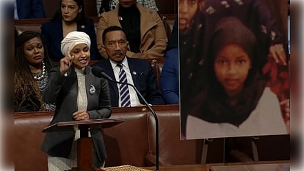 A defiant Ilhan Omar said, "We didn't come to Congress to be silent", and added that despite the ouster, "my voice will get louder and stronger". (IANS)