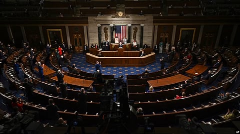 FILE - President Joe Biden speaks to a joint session of Congress, April 28, 2021. (AP)