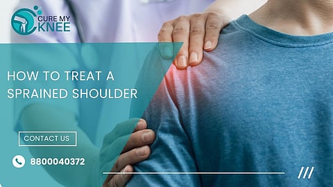 A Sprained Shoulder can be treated at home but you must consult a doctor if the pain does not go away over time.
