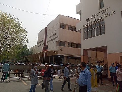 M. Srinivas, Director of AIIMS Delhi, and Madhusudan Sai, founder of SMSIMSR, signed the MOU to jointly work for undergraduate and postgraduate education in healthcare here. (Wikimedia commons)