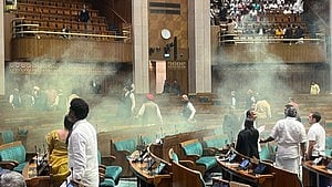Parliament smoke attack case: The father of Manoranjan, who was arrested following his smoke canister attack in the Lok Sabha while the proceedings were underway on Wednesday[IANS]