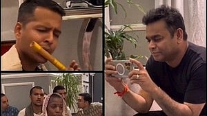 A. R Rahman:- Oscar-winning composer A. R. Rahman recently hosted a Hare Krishna kirtan at his residence in Dubai.[IANS]