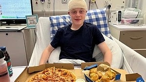 UK teenage boy :- Angus Bain, 17, has successfully undergone a life-changing laser brain surgery that cured him of his seizures.[IANS]