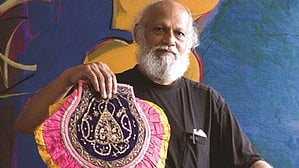 Painting:- Admitting there is never enough time to sieve through 60 years of work while putting a show together[IANS]