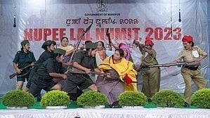Nupi Lal Day:- The people of Manipur on Tuesday paid rich tributes to women freedom fighters who took part in 'Nupi Lal' (women's war) against colonial British actions in 1904 and 1939.[IANS]