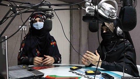 Afghan Girls Banned From Contacting Media:- The Afghanistan Journalists Center (AFJC) has reported that Taliban police authorities in the eastern Khost Province have banned girls from contacting local radio and television channels and warned local media outlets not to accept phone calls from girls.[RFE/RL]