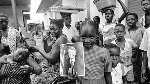 'Our county ignored Africa: Jimmy Carter was the first U.S. president to make a state visit to sub-Saharan Africa. He once called helping with Zimbabwe's transition from white rule to independence [VOA]