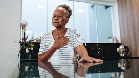 Heart Attack: When a character on a TV show or movie has a heart attack, they clutch their chest or slump to the ground. [Newswise]