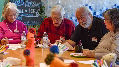 Kennedy comes to this memory cafe twice a month since being diagnosed with early onset Alzheimer’s disease in his late 50s.[kFFHealthNews]