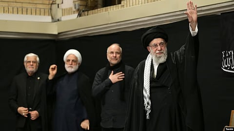 Iran’s supreme leader, Ayatollah Ali Khamenei, made his first public appearance since the start of the 12-day war with Israel [RFE/RL]